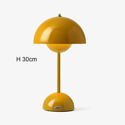 Rechargeable Mushroom Flower Bud LED Table Lamp - Modern Decor