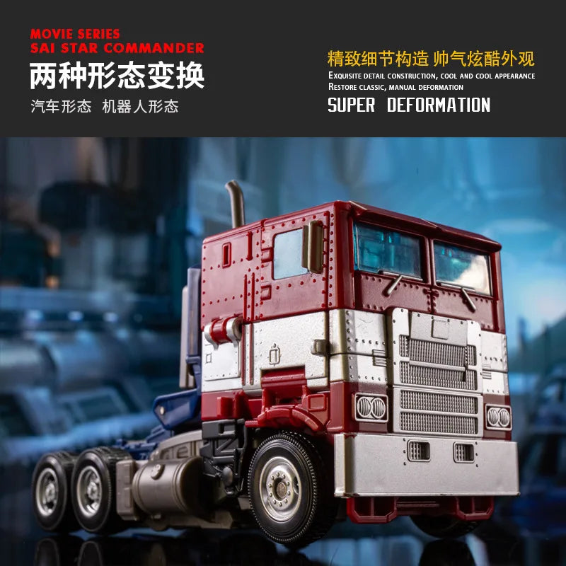 Voiture robot transformable - Figurine d'action en alliage Optimus Prime