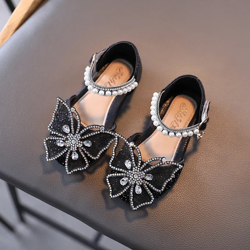 Summer Girls Sandals Fashion Rhinestone Bow