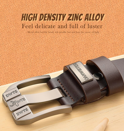 Ceinture en cuir véritable pour hommes