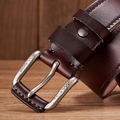 Ceinture de luxe en cuir de vache pour homme