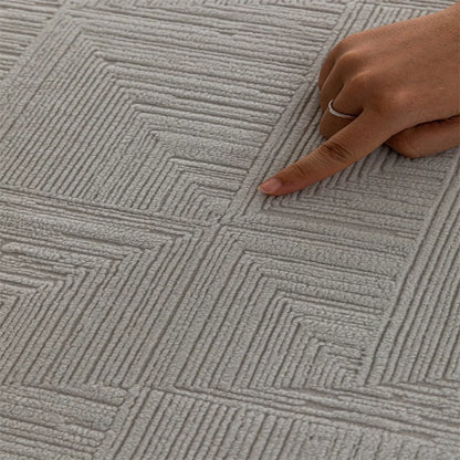 Canapé d'angle et fauteuil en L au design épais