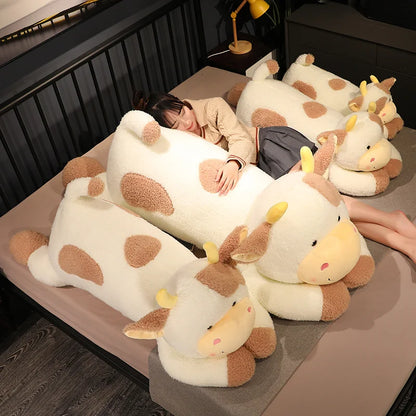 Cute 90cm/110cm Milk Cow Plush Toy