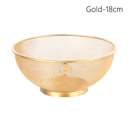 2-Piece Stainless Steel Strainer Colander Kitchen Set