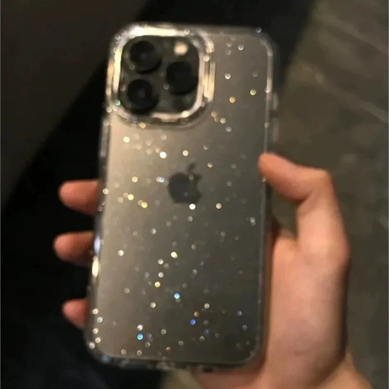 Glitter Shockproof Transparent iPhone Case