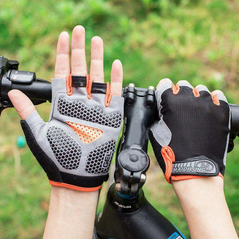 Breathable Half-Finger Cycling & Gym Gloves - Anti-Slip Design