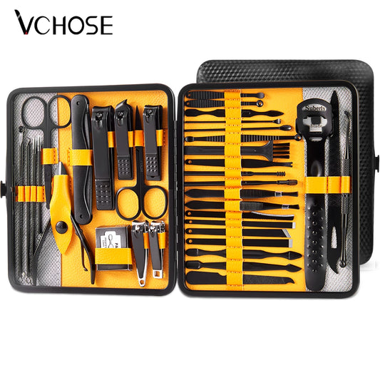 4/36pcs Nail Clippers Manicure Tool Set - Portable Grooming Kit