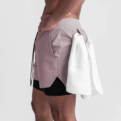Summer Quick-Dry Double-Layer Gym Shorts for Men