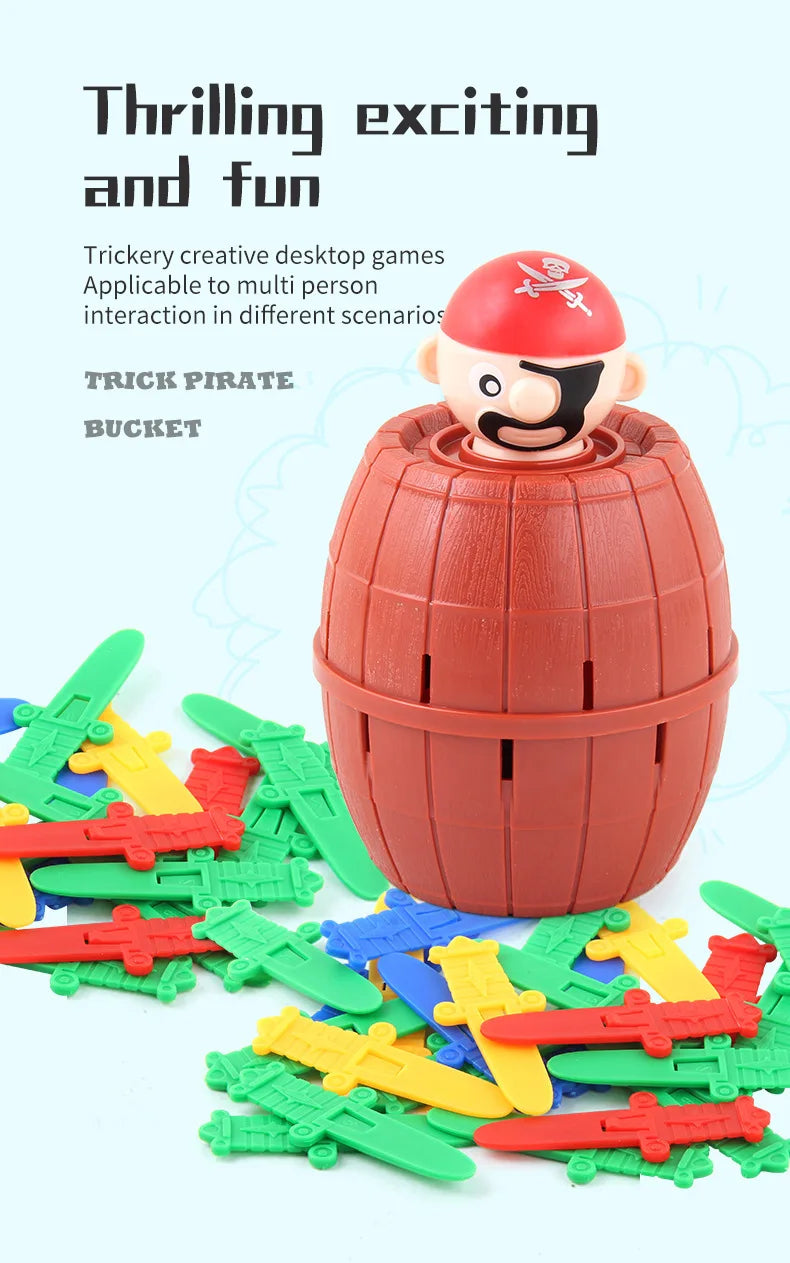 Jeu de baril de pirates sauteurs – Jouet familial amusant