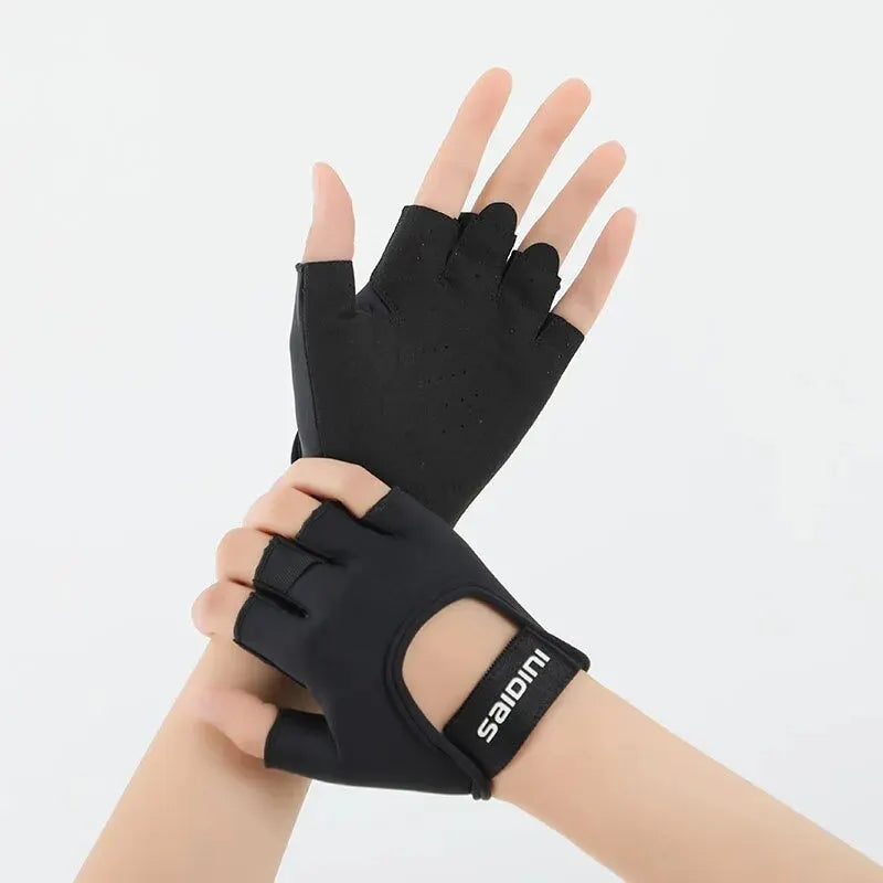 Women’s Half-Finger Sports Gloves – Shock-Absorbing