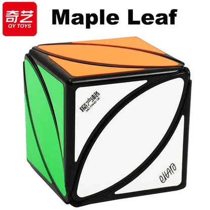 QiYi Dino Cube 3X3 Magic Speed ​​Cube - Jouet de puzzle professionnel sans autocollant pour enfants