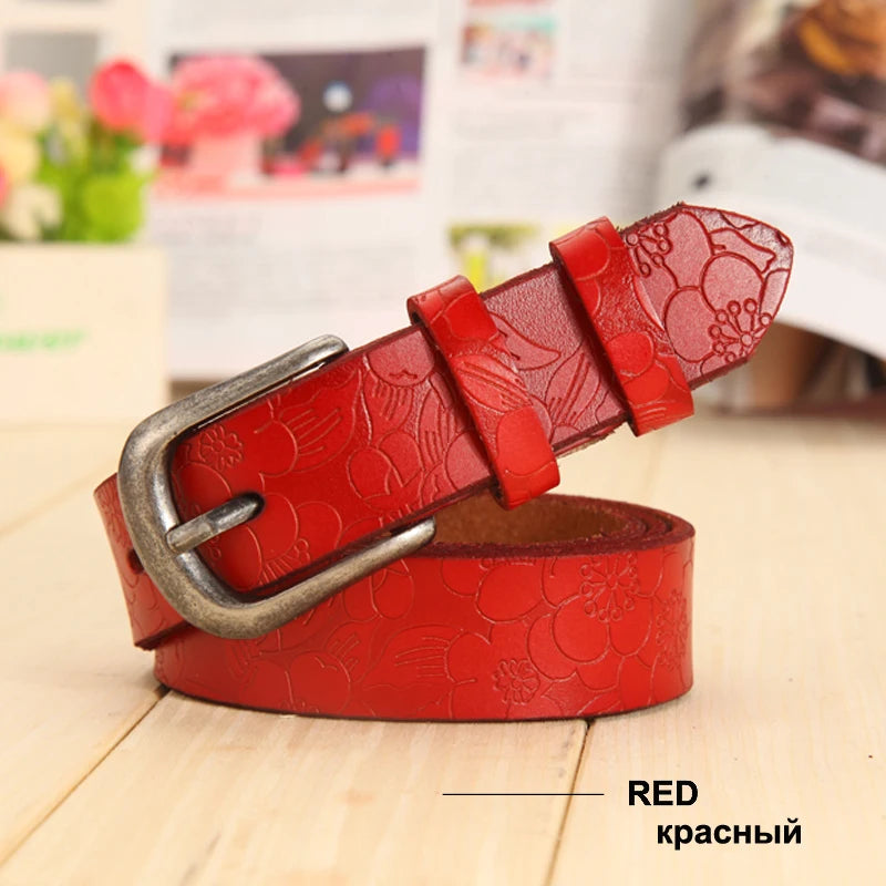 Ceinture pour hommes en cuir de luxe avec boucle ardillon
