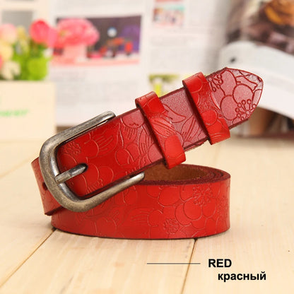 Ceinture pour hommes en cuir de luxe avec boucle ardillon
