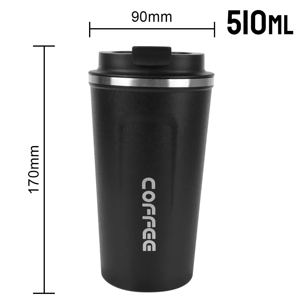 Tasse à café thermos en acier inoxydable 380/510 ml avec affichage de la température