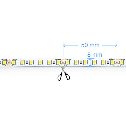 Bande lumineuse LED flexible 20 m 2835 DC24V - 120 LED/m pour l'éclairage domestique