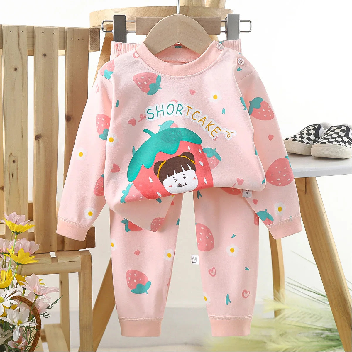 Ensemble de vêtements pour bébé imprimé dessin animé pour bébé de 3 à 24 mois