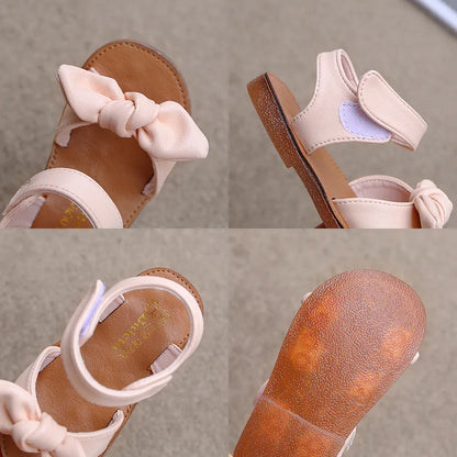 Chaussures en cuir à nœud princesse