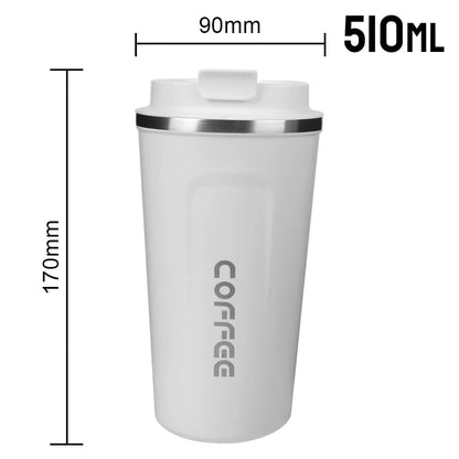 Tasse à café thermos en acier inoxydable de 510 ml avec affichage de la température