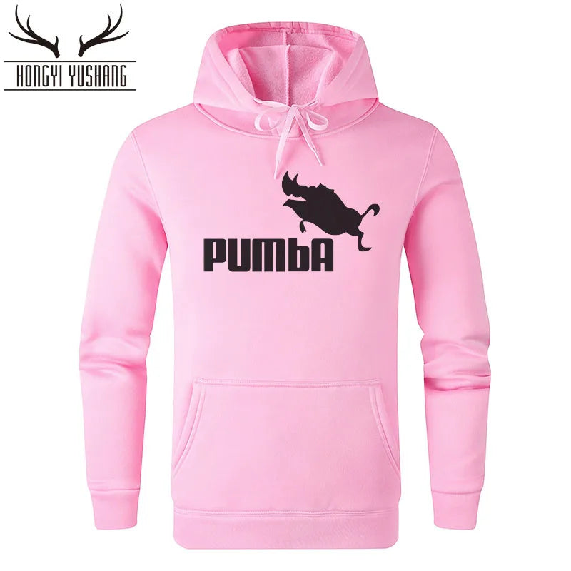 Autumn/Winter Pumba Print Men's Sportwear Hoodie