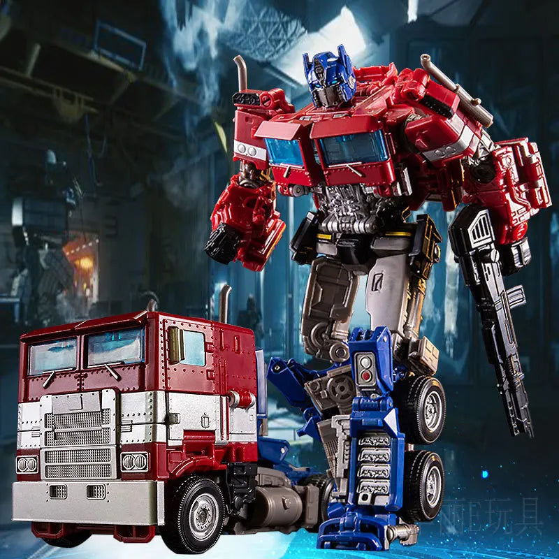 Voiture robot transformable - Figurine d'action en alliage Optimus Prime