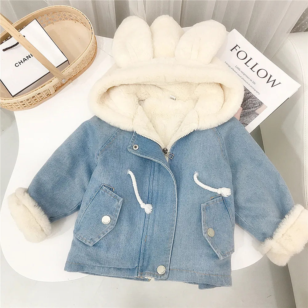 Kids' Jacket with Rabbit Ear Hood