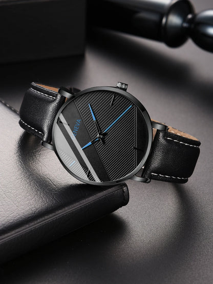 Minimalist Ultra Thin Men's Watch Set