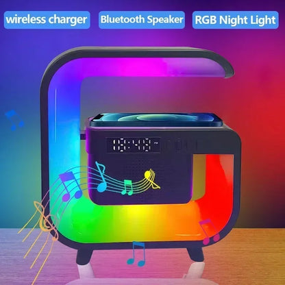 15W Wireless Charger & Speaker Clock