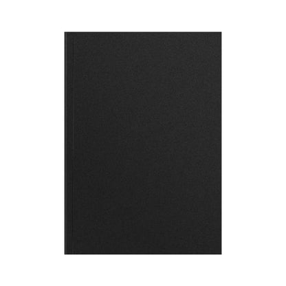 128 Sheets 256 Page Black Card Notebook - Student Blank Drawing Notepad