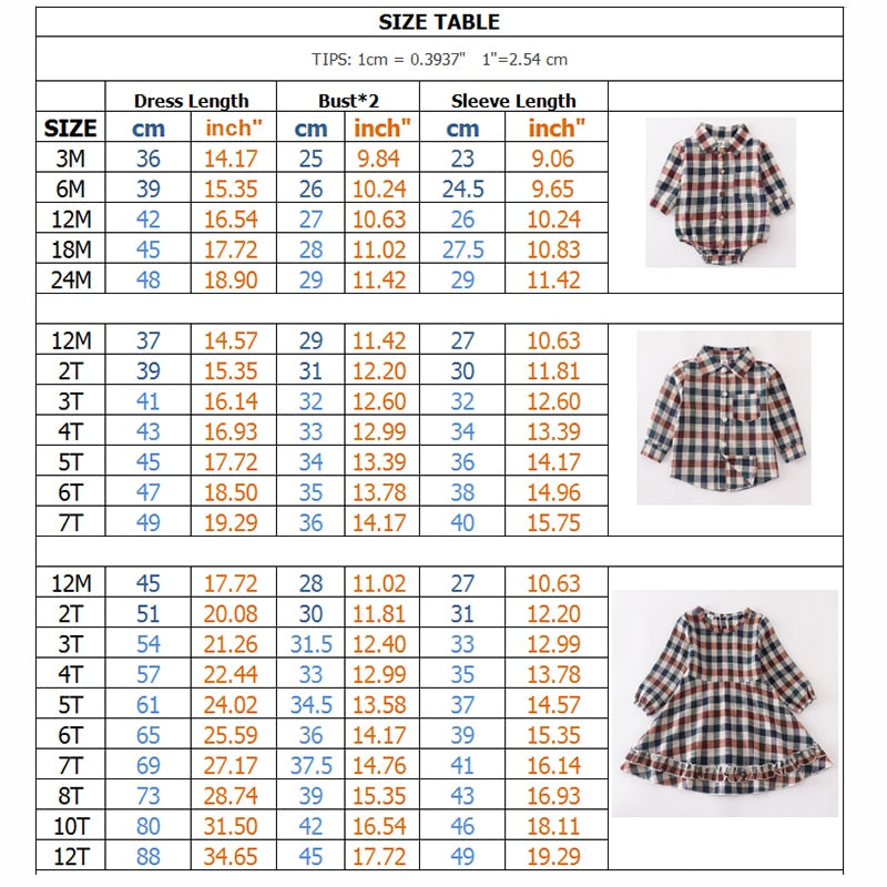 Tenues pour enfants assorties en treillis