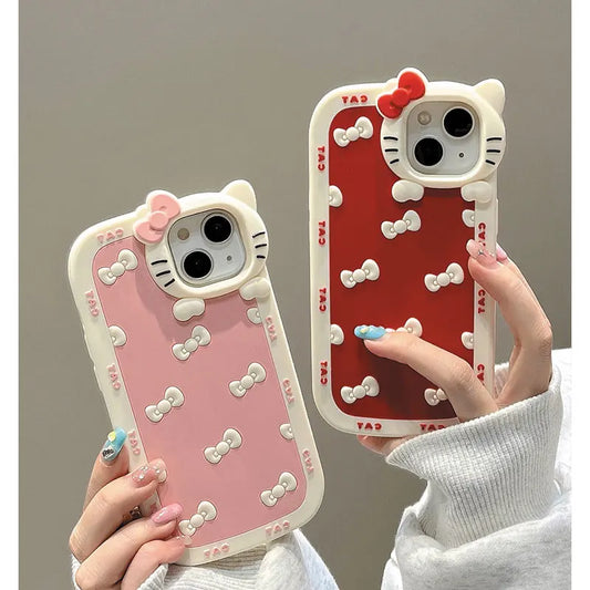 Coque de téléphone en silicone chat 3D pour iPhone 13 Pro Max