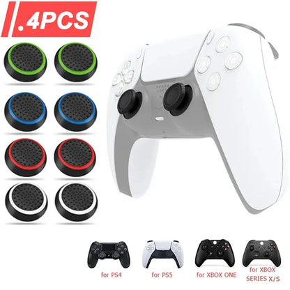 4Pcs Silicone Gel Thumb Grips Covers