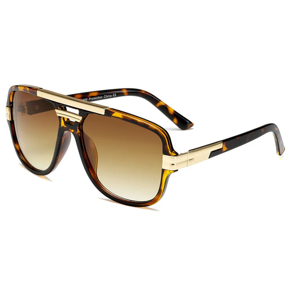 Square UV400 Shades Gradient Men Sunglasses