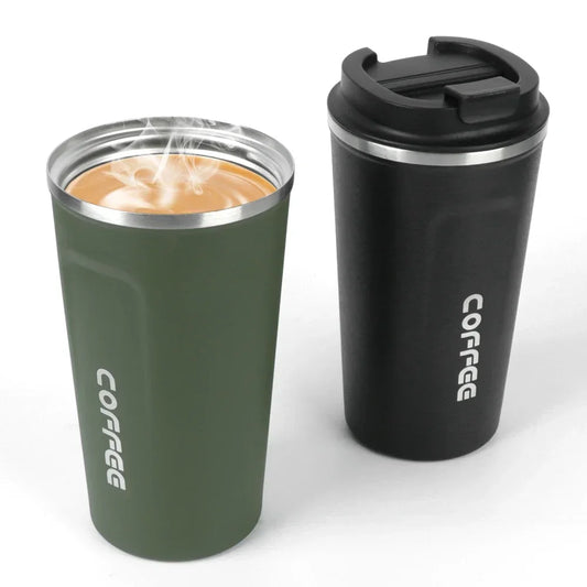 380/510ml Stainless Steel Thermos Coffee Mug with Temperature Display