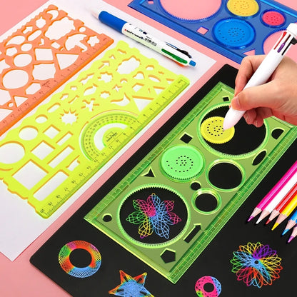 Geometry Spirograph Drawing Stencil Set - Creative Educational Toy