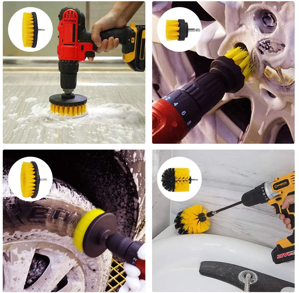 5pc Electric Drill Scrubber Set