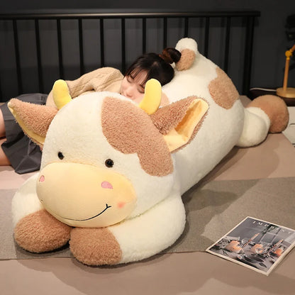 Cute 90cm/110cm Milk Cow Plush Toy