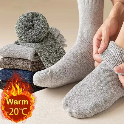 Unisex 5 Pairs Winter Wool Socks