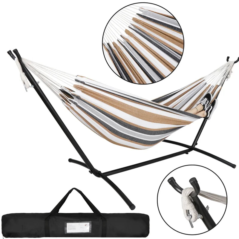 Double Hammock with Stand - Portable