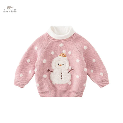 Stylish Turtleneck Knitted Sweater for Girls