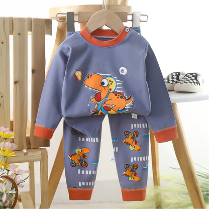 Ensemble de vêtements pour bébé imprimé dessin animé pour bébé de 3 à 24 mois
