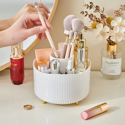 Boîte de rangement de maquillage avec rotation