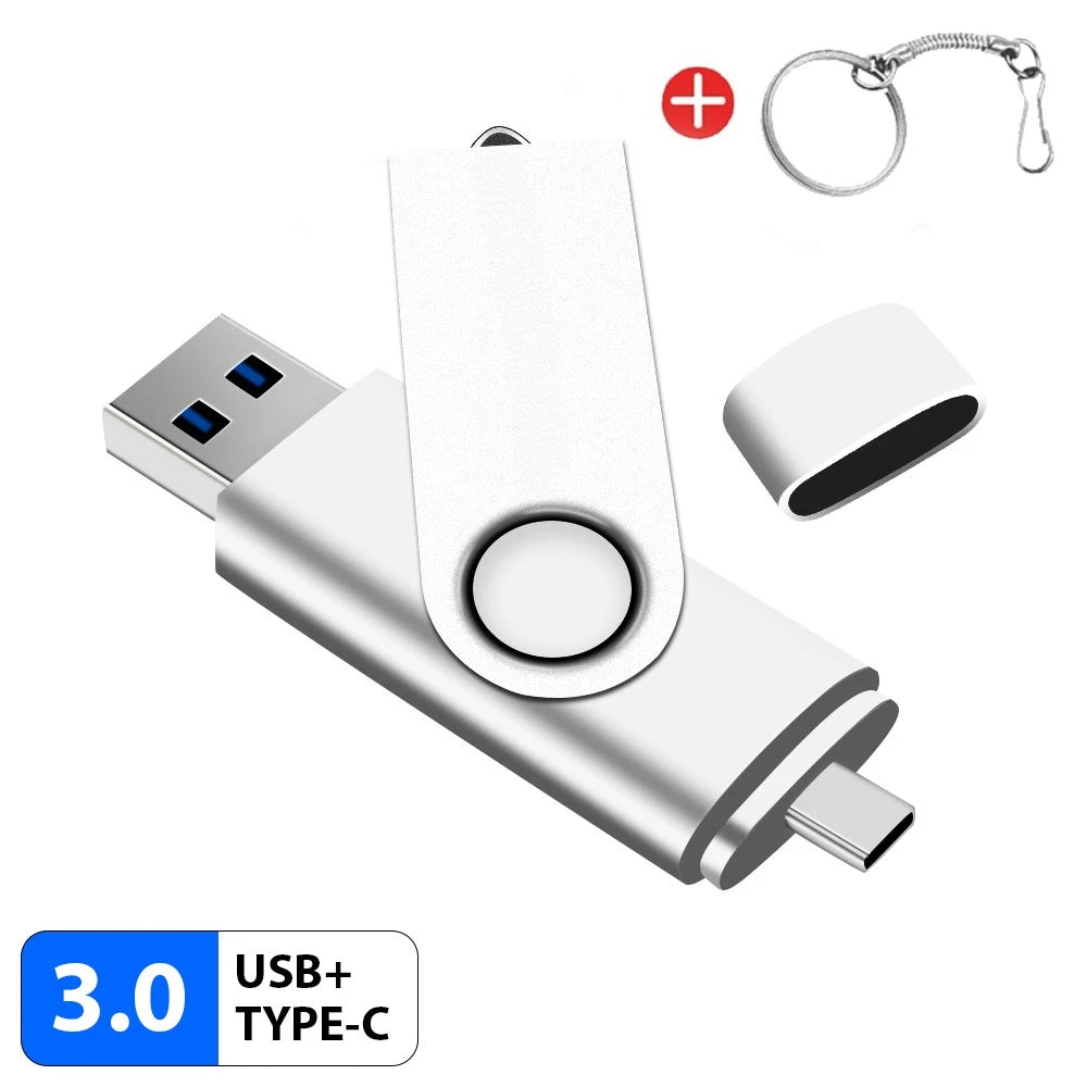 Multifunctional OTG Type-C USB Flash Drive - 32GB to 128GB