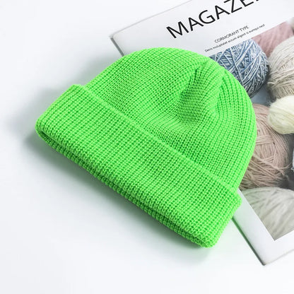 Knitted Wool Beanie - Simple & Trendy Warm Hat