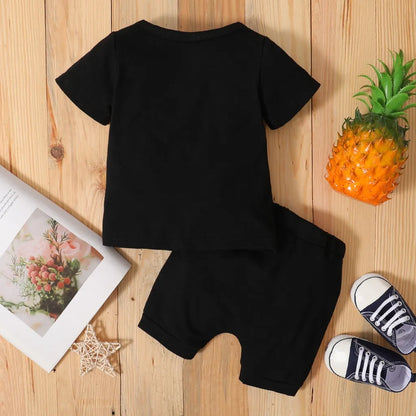 2-teiliges Kleidungsset für Kleinkinder, Neugeborene, Jungen, 0–3 Jahre