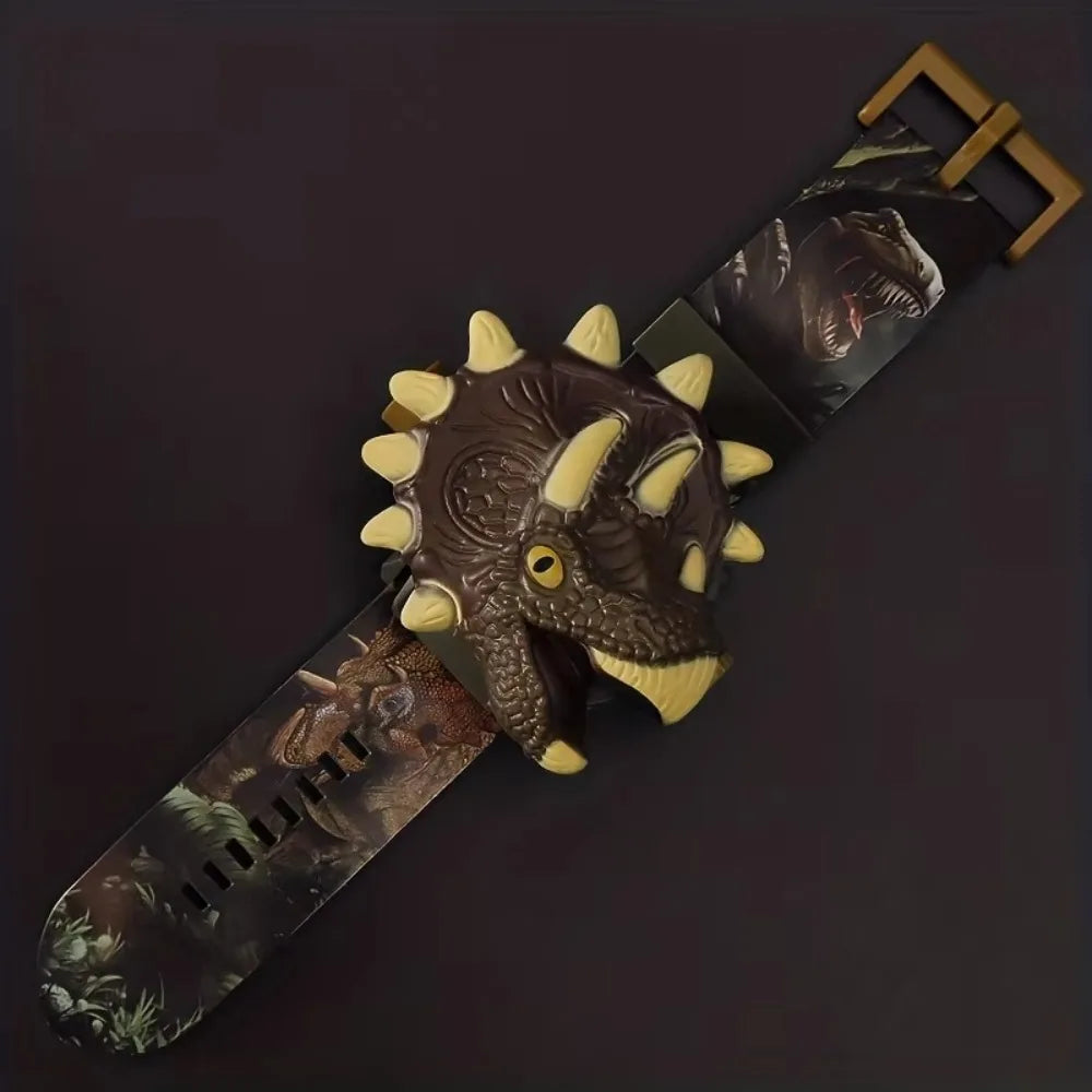 Montre électronique de projection de dinosaures 3D pour enfants