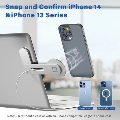 Magnetic Phone Laptop Side Mount Stand Holder