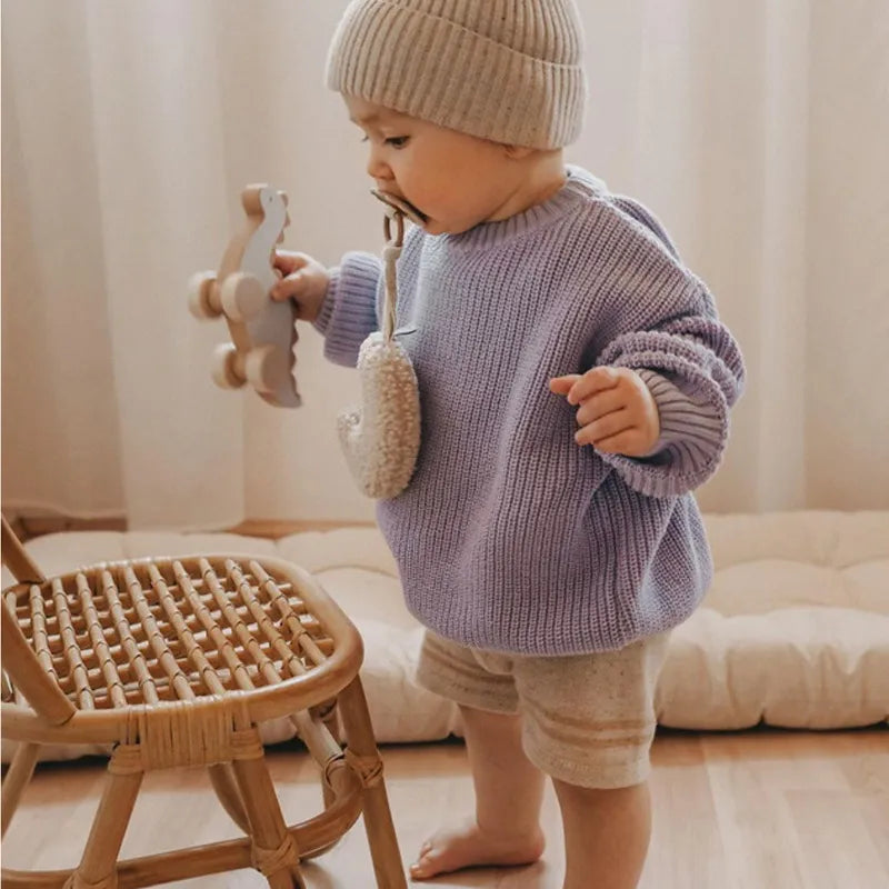 Cozy Knit Baby Sweater for Autumn/Winter