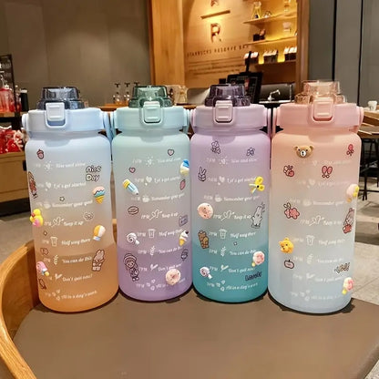 Kawaii Motivation Water Bottle