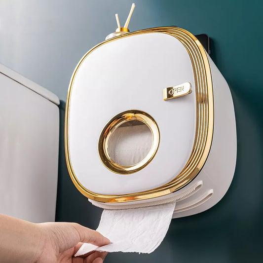 Porte-papier hygiénique de luxe - Organisateur de salle de bain