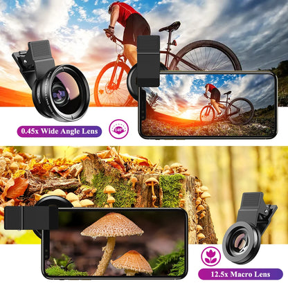 phone lens, lens kit, phone camera lens, wide angle lens iphone, macro lens for iphone, micro lens for phone, lens for iphone